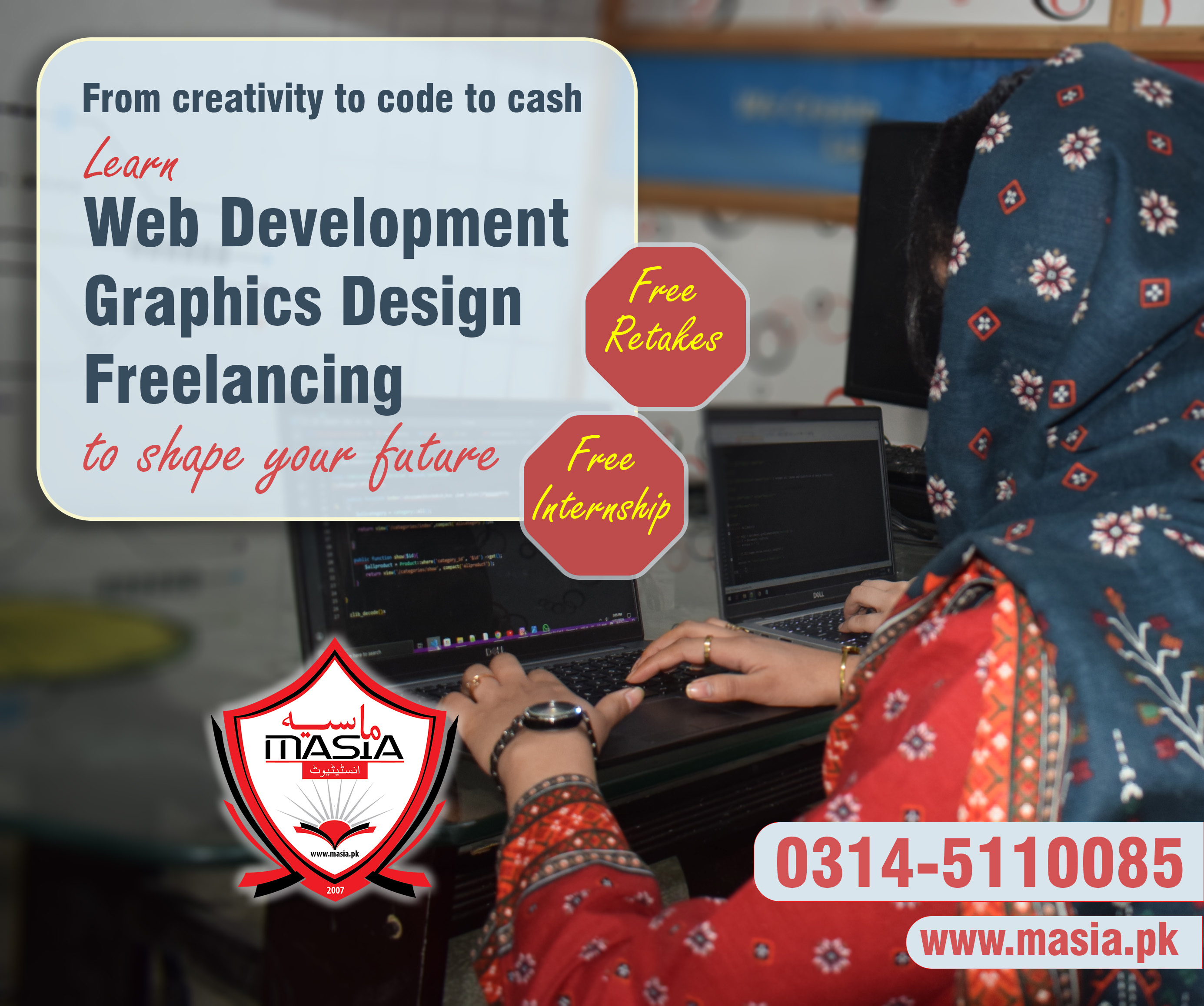 From Creativity to Code to Cash - Shape up your career at masia institute